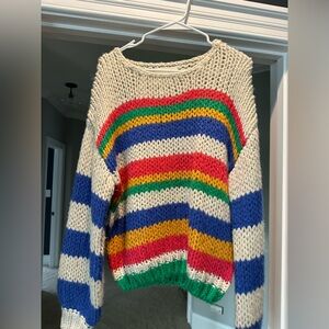 Multi colored wool sweater Size S